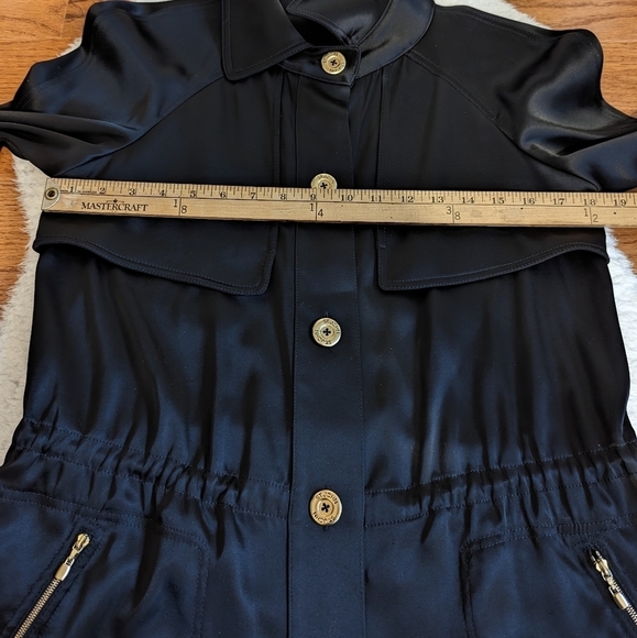 St. John satin evening jacket black - Picture 10 of 12